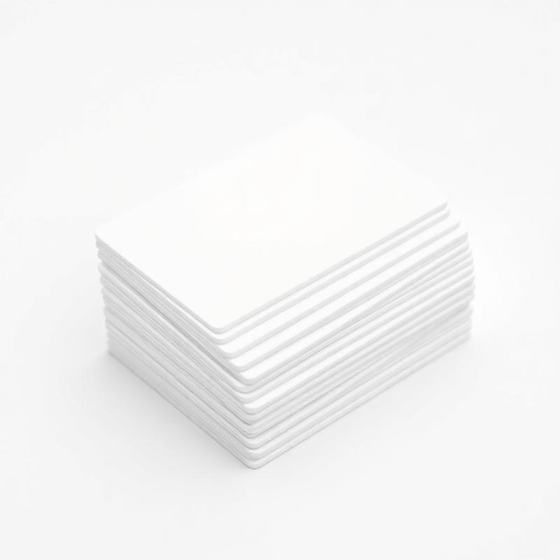 Blank White PVC Cards, CR80, 30 mil — 100 Pack